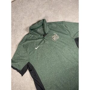 Nike Charlotte 49ers Polo Shirt Mens XL Green Dri Fit Short‎ Sleeve University